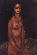 Amedeo Modigliani Nudo Seduto painting